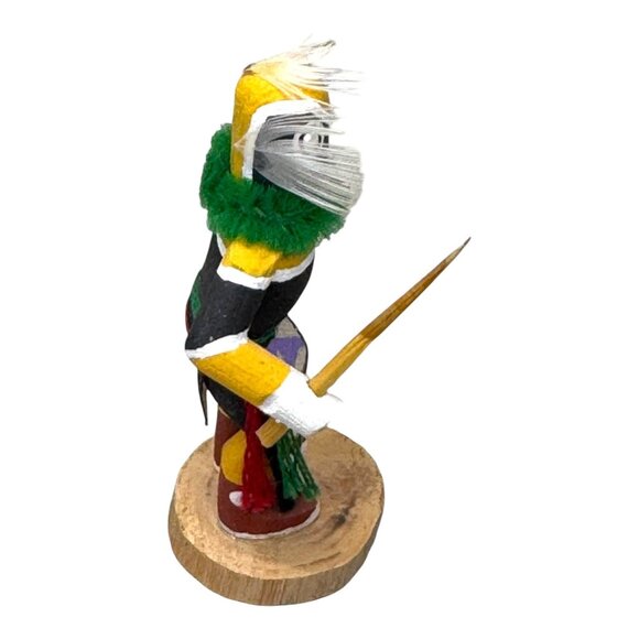 Authentic Hopi Greaser Kachina Doll Handcrafted Native American Art Signed VTG - Picture 7 of 7